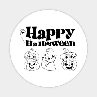 Happy Halloween Cats Magnet